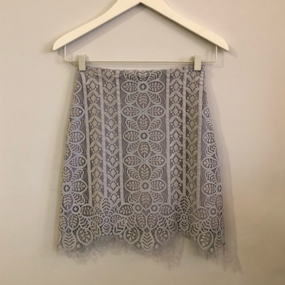 For love&lemons lace mini skirt